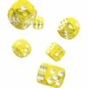 Oakie Doakie Dice – D6 16mm Translucent Yellow (Set of 12)