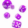 Oakie Doakie Dice – D6 16mm Translucent Violet Dice Set (12 Pieces)