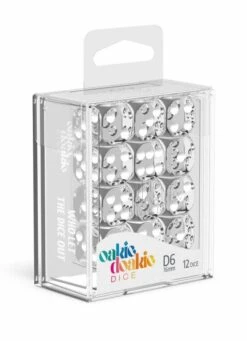 Oakie Doakie Dice - 16mm Translucent D6 Set (12 Pieces) - Transparent 5 Oakie Doakie Dice - 16mm Translucent D6 Set (12 Pieces) - Transparent -Les Des masKes x odd410015 b