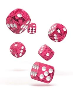 Oakie Doakie Dice – Speckled Rose D6 16mm (Set of 12)