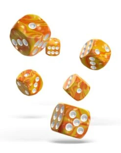Oakie Doakie Gemidice Sunstone - Set of 12 x 16mm D6 Dice