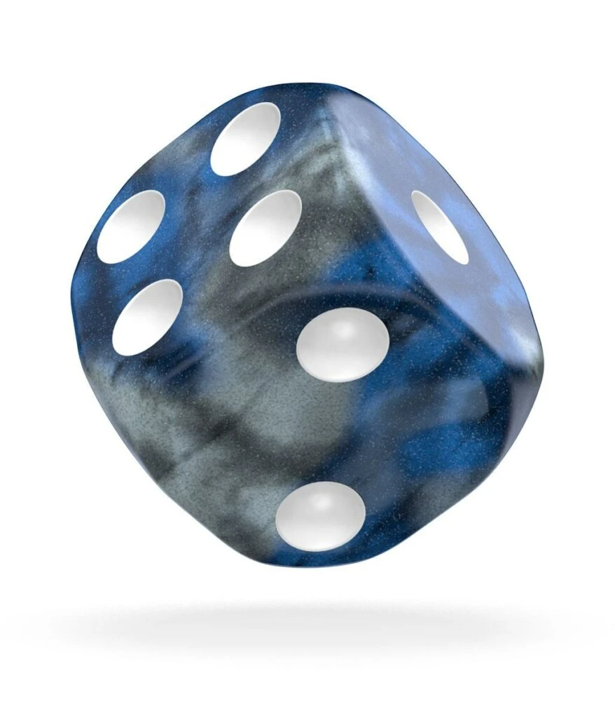 Oakie Doakie Gemidice D6 16mm - Liquid Steel (12-Piece Set) 2 Oakie Doakie Gemidice D6 16mm - Liquid Steel (12-Piece Set) – Image 2