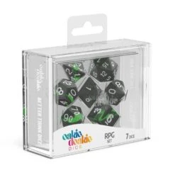 Oakie Doakie Enclave Emerald RPG Dice Set - 7-Piece Premium Collection